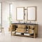 James Martin Vanities Breckenridge 72in Double Vanity, Light Natural Oak w/ 3 CM Charcoal Soapstone Top 330-V72-LNO-3CSP - alternate 5